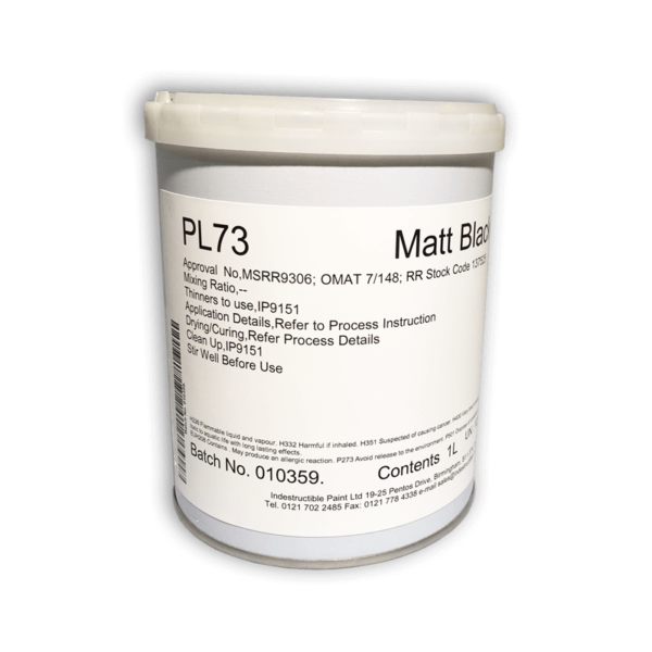 High Heat Resisting Protective Enamel Matt Black